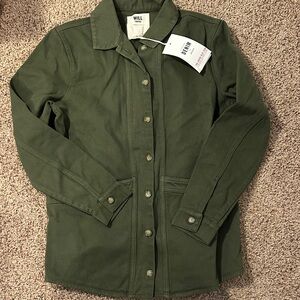 Sezane Olive Utility Jacket